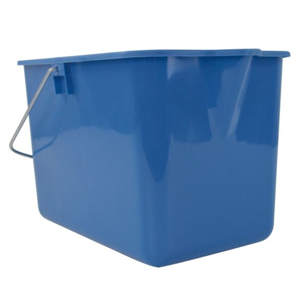 Mop Bucket 9L W/Lip Grey/Blue - Image 3