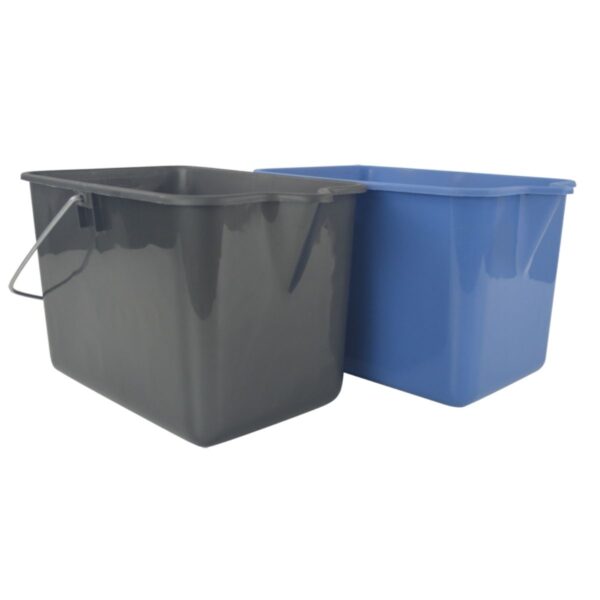Mop Bucket 9L W/Lip Grey/Blue