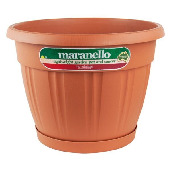 Pot & Saucer 355mm Terracotta