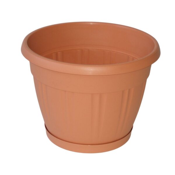 Pot & Saucer 355mm Terracotta - Image 2