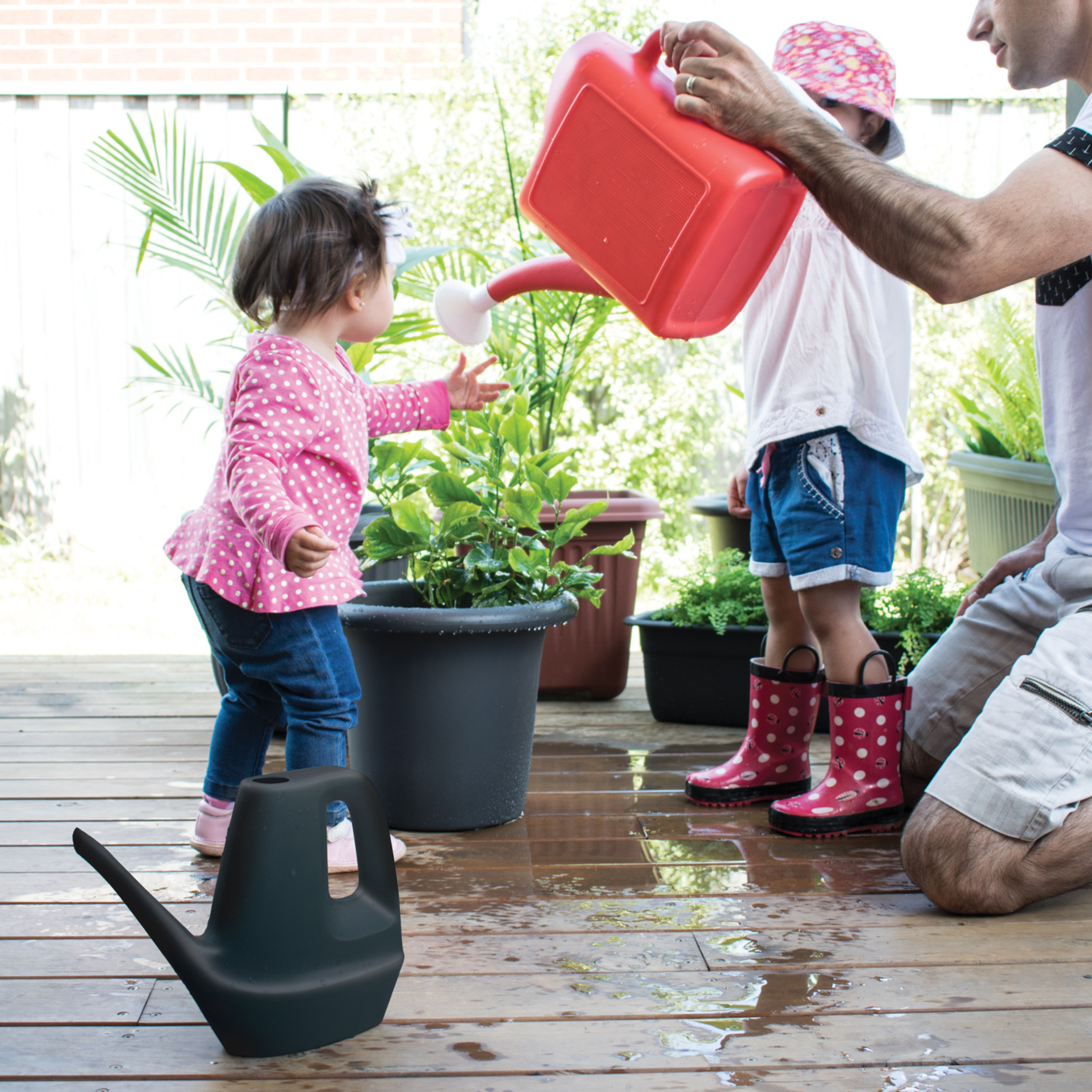 WaterSaver Pot WaterSaver Round 400mm Charcoal Outdoor