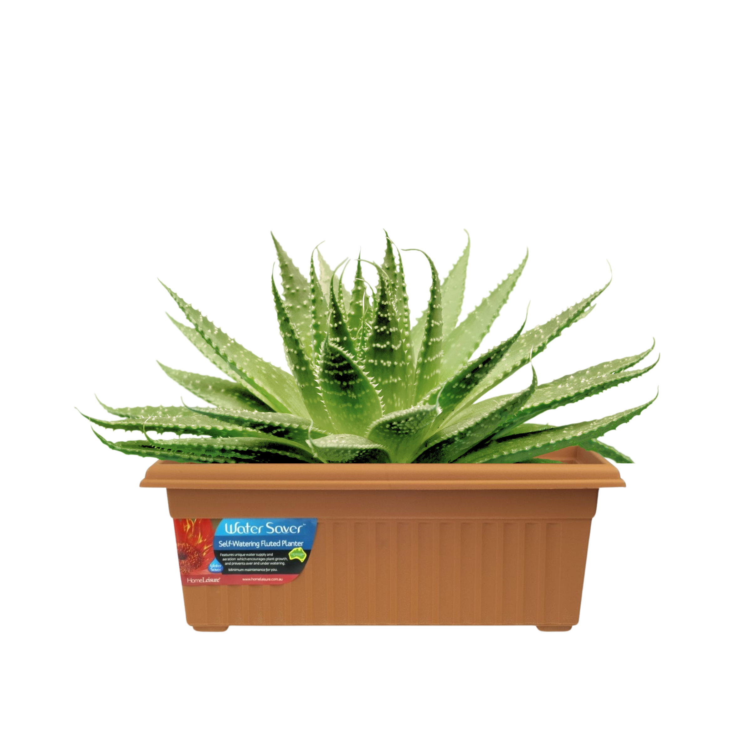 WaterSaver Rect Fluted 480mm Terracotta WaterSaver Rect Fluted 480mm Terracotta