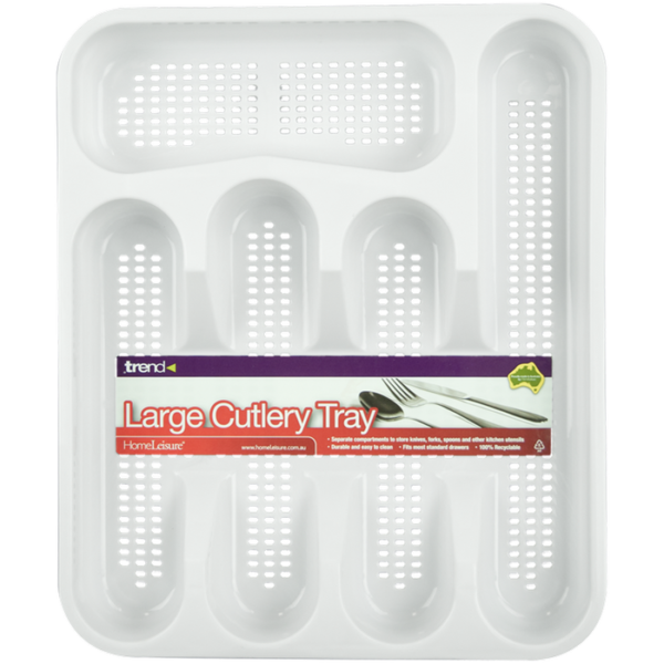 Cutlery Tray Large White - Image 2