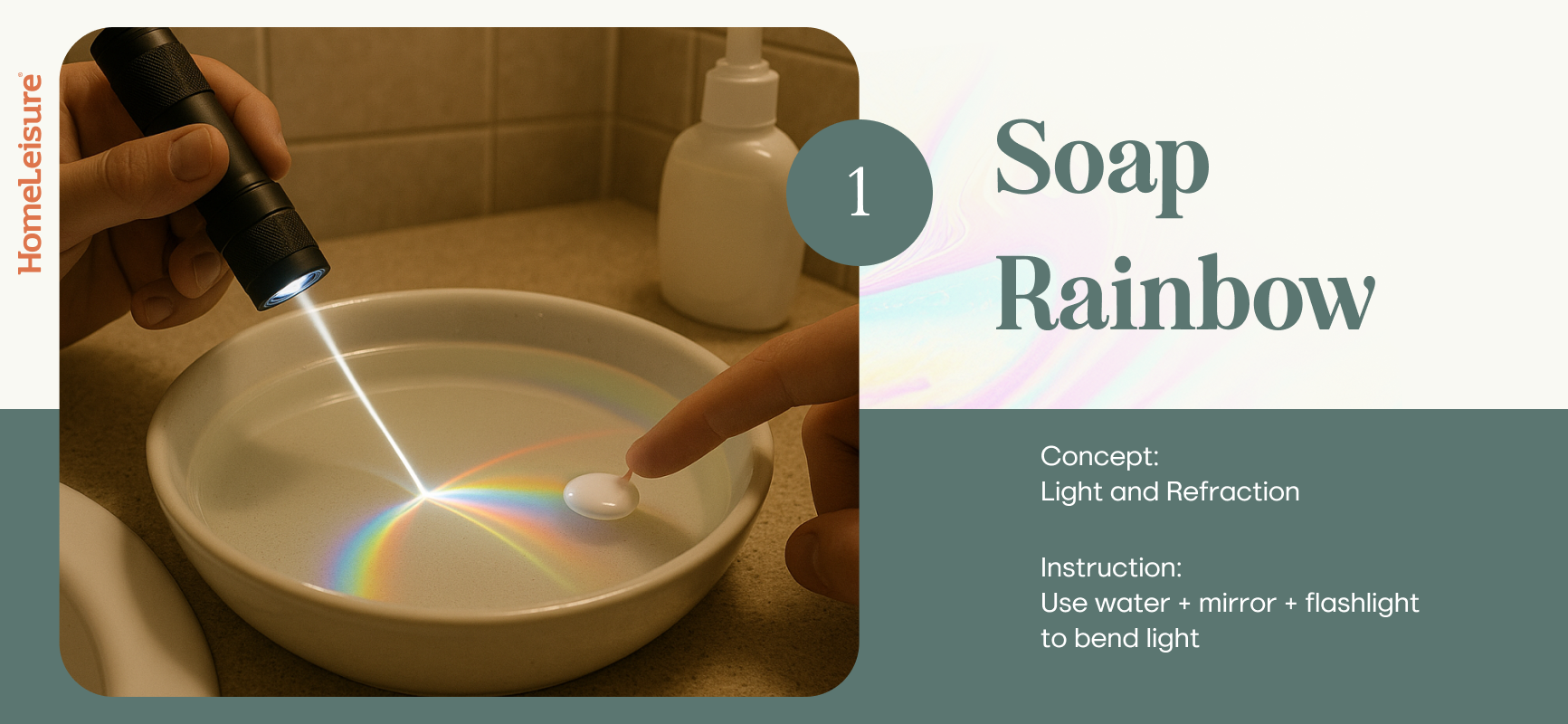 Soap Rainbow Experiment Soap Rainbow Experiment