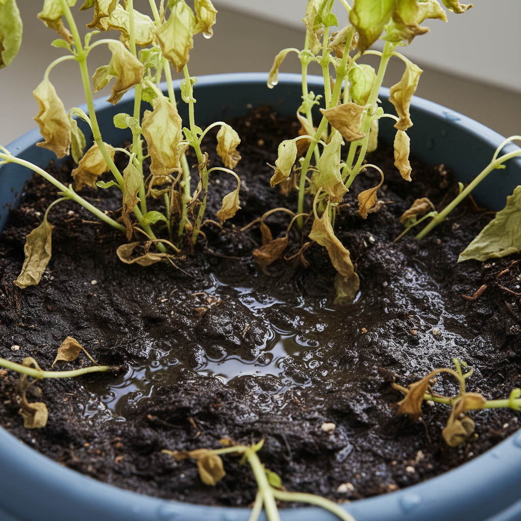 02Plants Sitting in Soggy Soil
